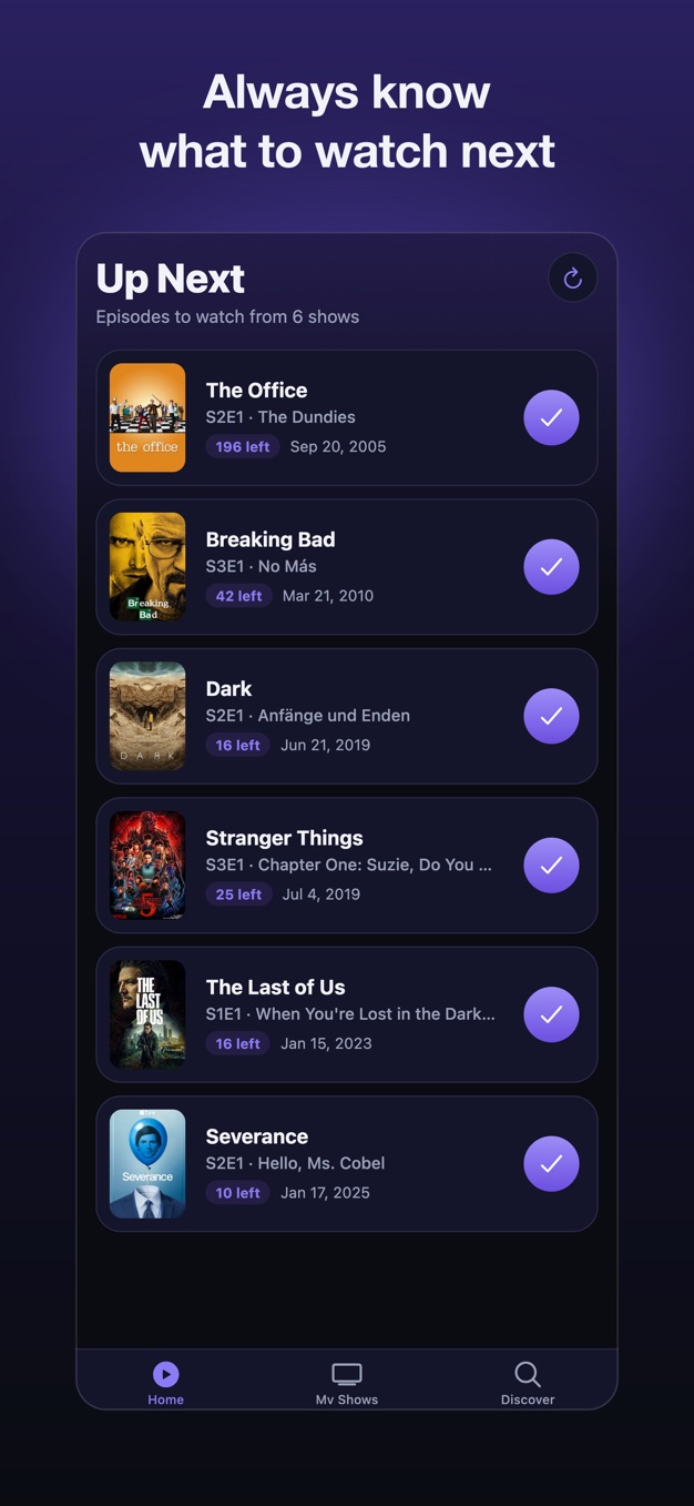 Screenshot of NextEp
