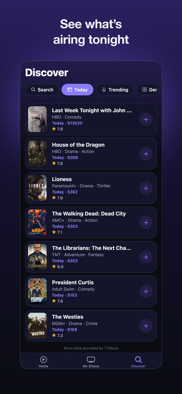 Screenshot of NextEp