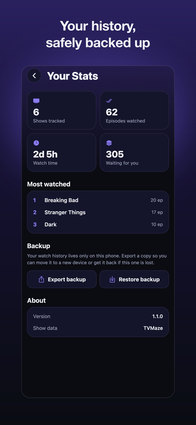 Screenshot of NextEp